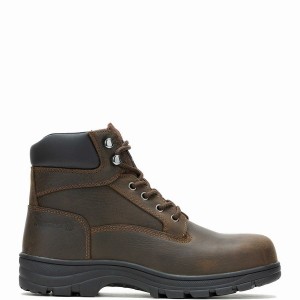 Wolverine Carlsbad 6" Steel-Toe Arbejdsstøvler Herre Mørkebrune | TQF6792OT