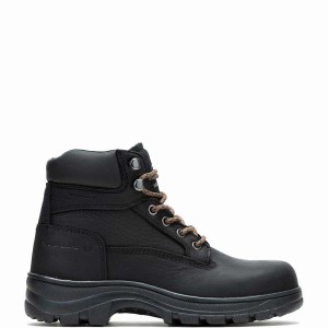 Wolverine Carlsbad 6" Steel-Toe Arbejdsstøvler Dame Sort | CGS5815VH