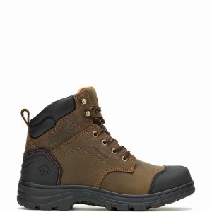 Wolverine Carlsbad Cap-Toe 6" Arbejdsstøvler Herre Brune | SUE2415QA