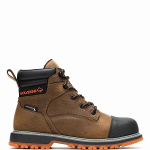 Wolverine Floorhand LX Cap-Toe Steel-Toe 6" Arbejdsstøvler Herre Brune | YWP8242EK