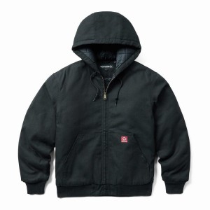 Wolverine Jaxon Hooded Big & Tall Jakker Herre Sort | CHD823PN