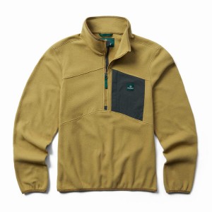 Wolverine Polar 1/4 Zip Fleece Herre Brune | IZE2674OX