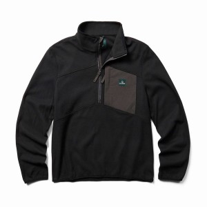 Wolverine Polar 1/4 Zip Fleece Herre Sort | NCT9579KW