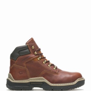 Wolverine Raider DuraShocks® 6" Arbejdsstøvler Herre Rød Brune | EPO2836MS