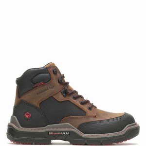 Wolverine Raider DuraShocks® Heavy Duty 6" CarbonMAX® Arbejdsstøvler Herre Brune | JNL3021RI