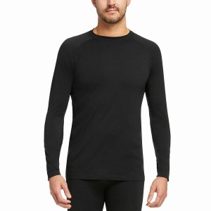 Wolverine Seamless Baselayer Long Sleeve Top T Shirts Herre Sort | TYQ6178KJ