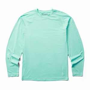 Wolverine Sun-Stop Long Sleeve Crew T Shirts Herre Grøn | MNY3062AJ