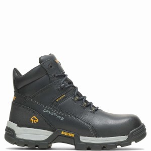 Wolverine Tarmac Waterproof Reflective Composite-Toe 6" Arbejdsstøvler Herre Sort | XRA35100KE