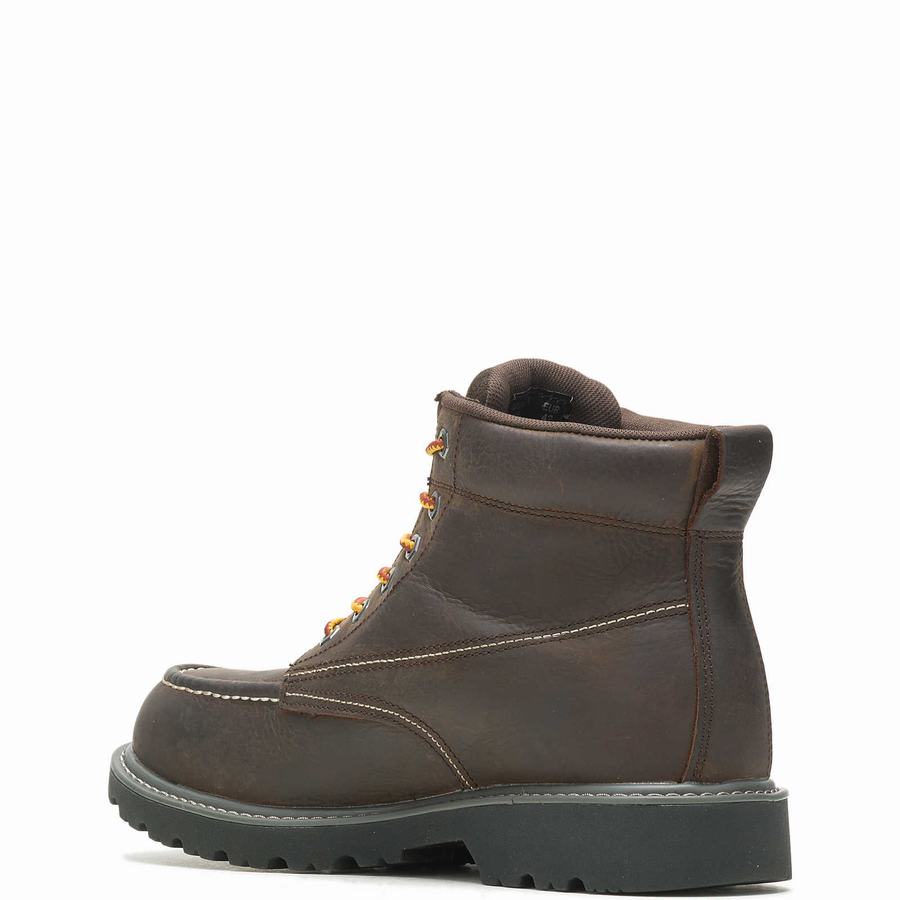 Wolverine Floorhand Moc Toe 6” Arbejdsstøvler Herre Mørkekaffe | AAZ533HX