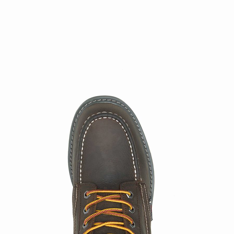 Wolverine Floorhand Moc Toe 6” Arbejdsstøvler Herre Mørkekaffe | AAZ533HX