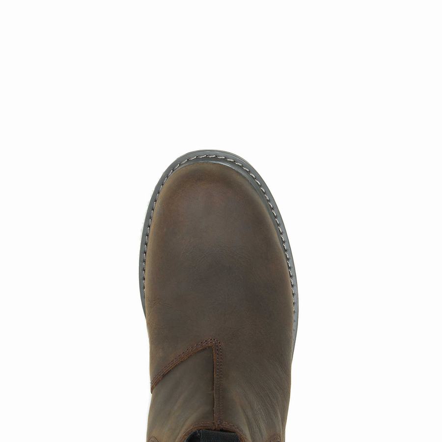 Wolverine Floorhand Steel-Toe Romeo Arbejdsstøvler Herre Mørkebrune | ZKT4646UX