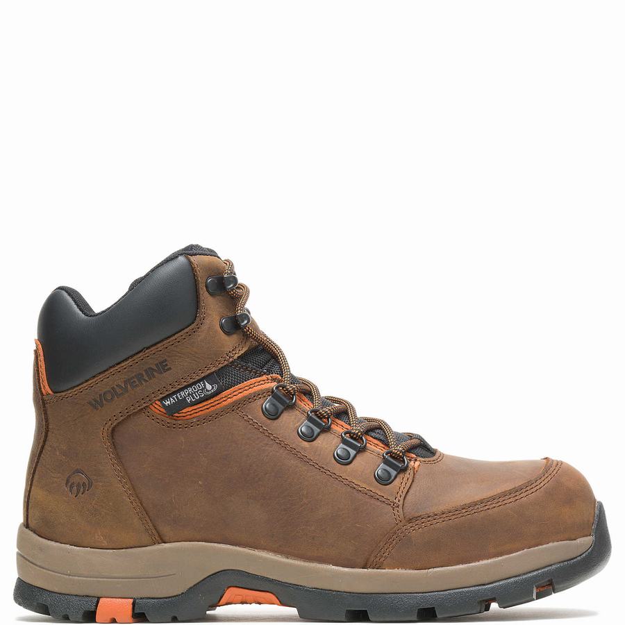 Wolverine Grayson Steel Toe Arbejdsstøvler Herre Mørkebrune | OXD6168GX