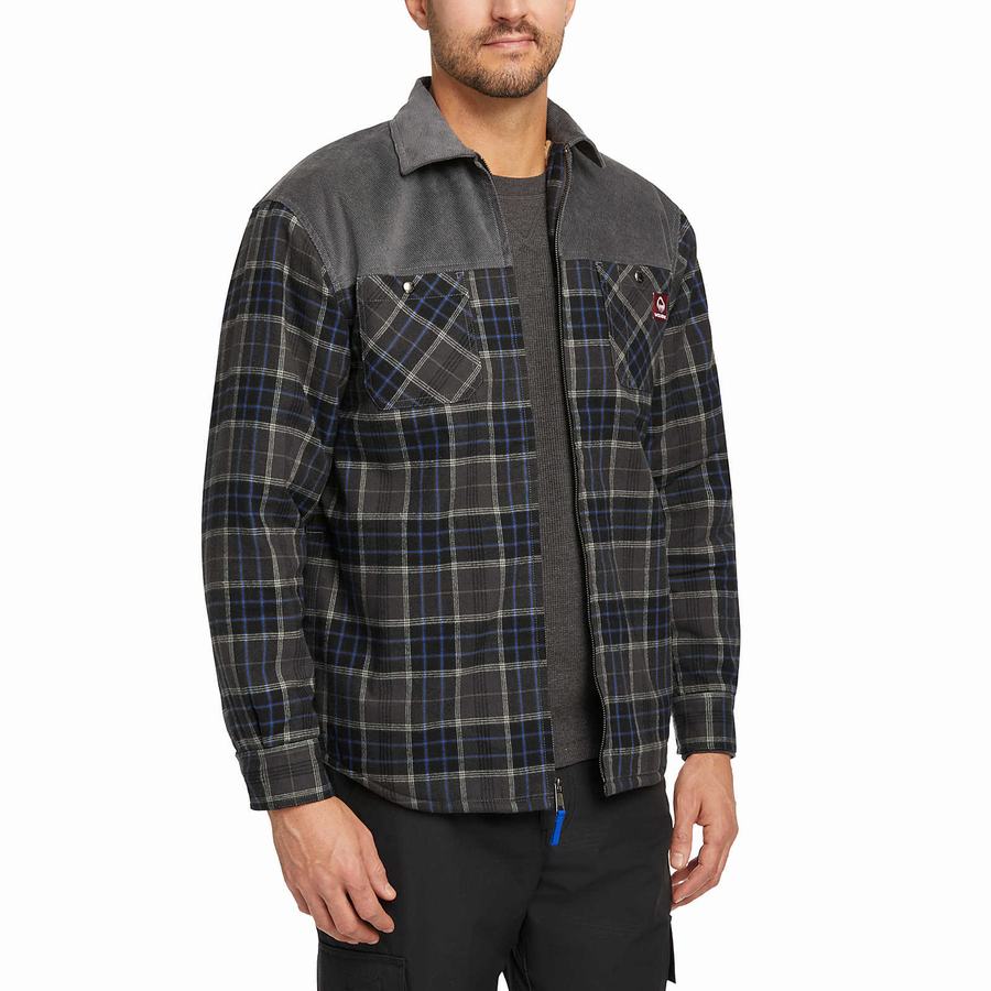 Wolverine Marshall II Sherpa Lined Zip Shirt Jakker Herre Grå | KPE9884AD