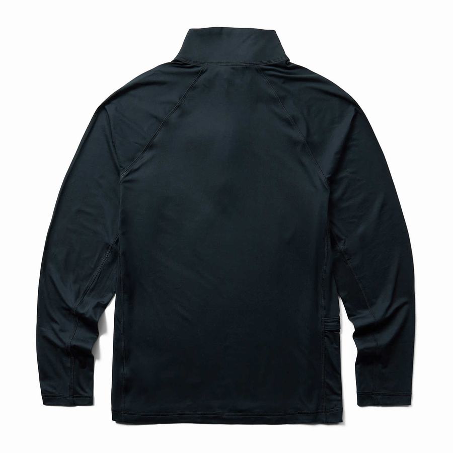 Wolverine Sun-Stop Eco 1/2 Zip Fleece Herre Sort | VVN1677IX