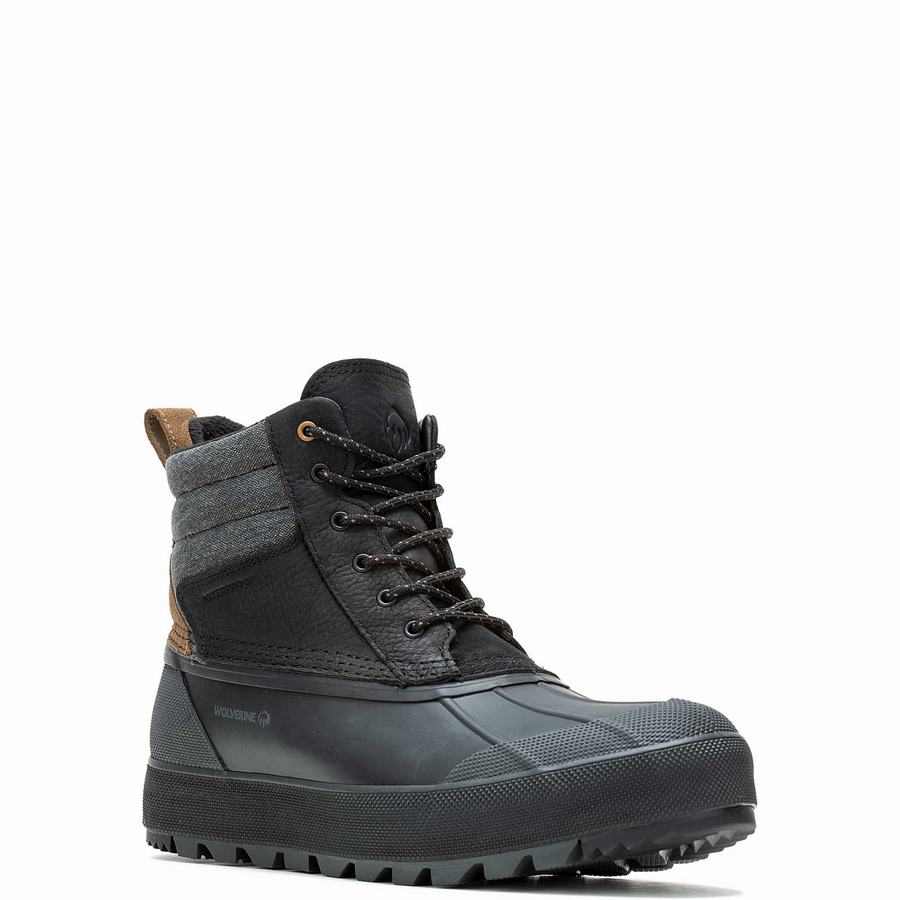 Wolverine Torrent Trek EPX Waterproof Insulated Mid Arbejdsstøvler Herre Sort | BFN5940XB