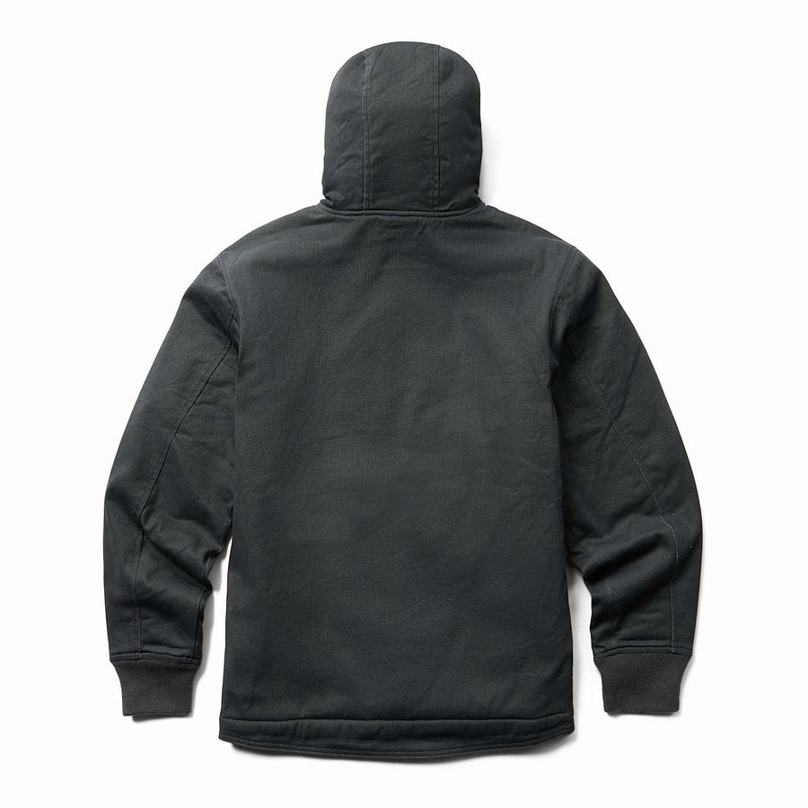 Wolverine Upland Sherpa Lined Hooded Jakker Herre Sort | NPD9819IB